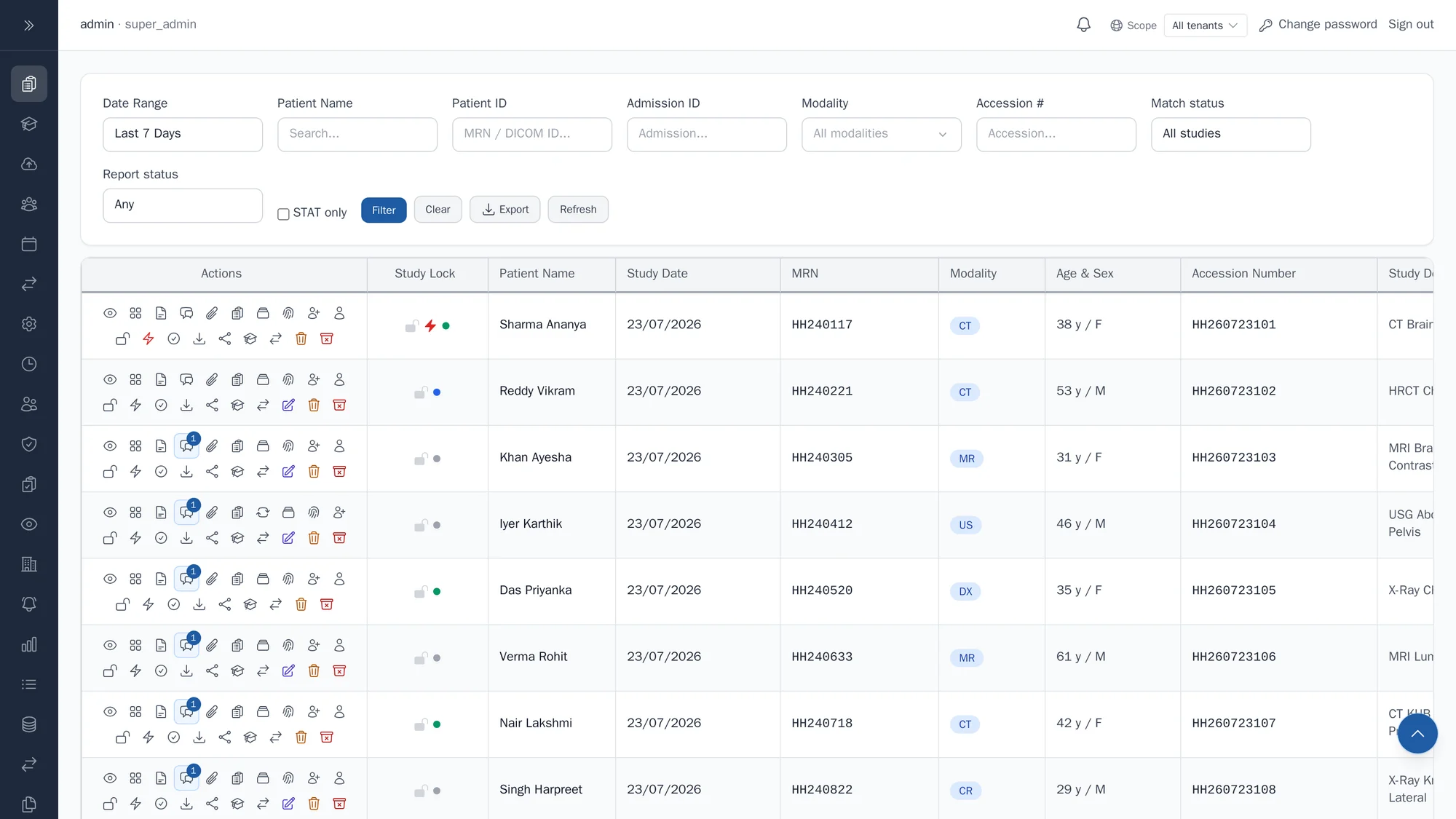 HEEBA RIS PACS smart worklist